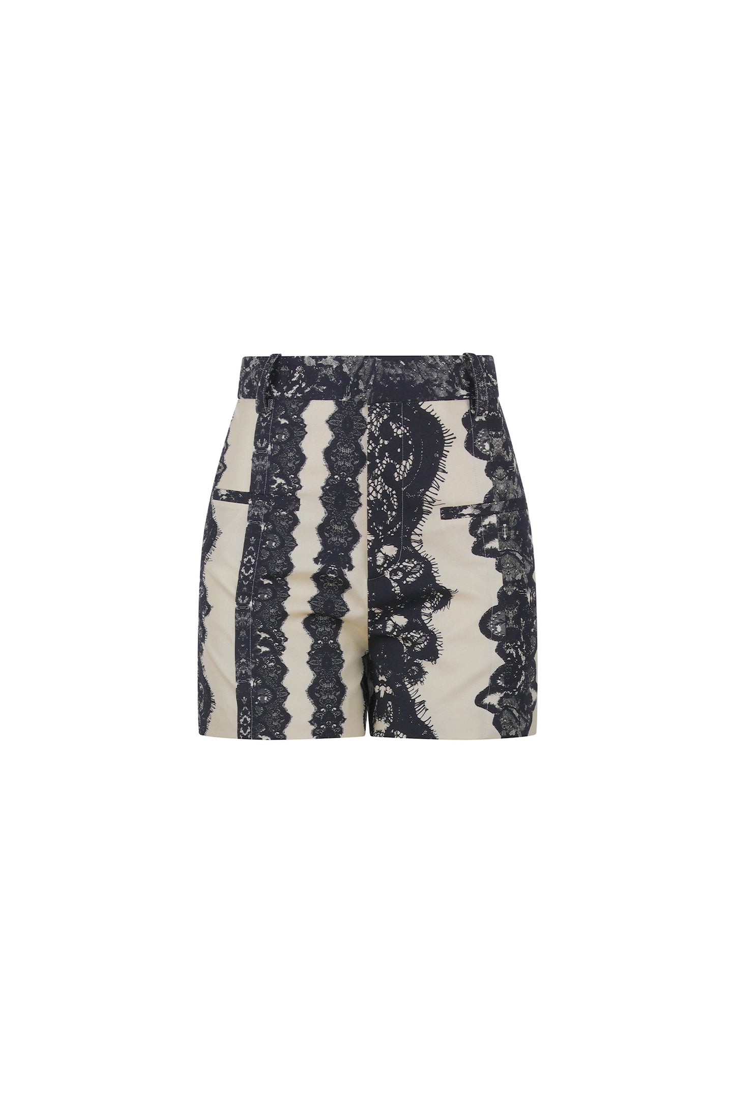 'VENETIAN LACE' HIGH WAISTED SHORTS - - Libertine