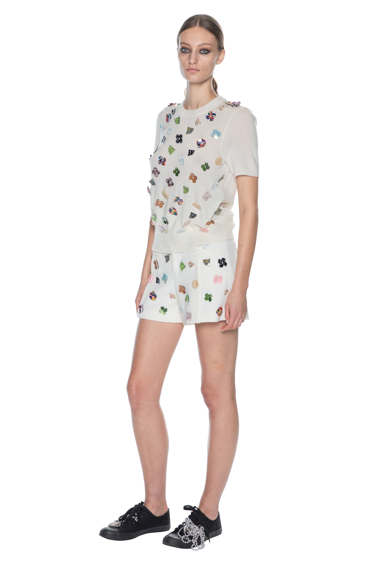 'BUTTON TOWN' HIGH WAISTED SHORTS - Shorts - Libertine