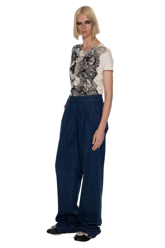 'STARDUST' DENIM BAGGY TROUSERS -  - Libertine