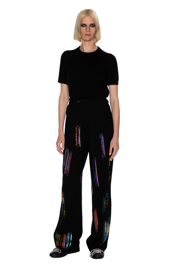 'FWB CRYSTAL' BAGGY TROUSERS -  - Libertine