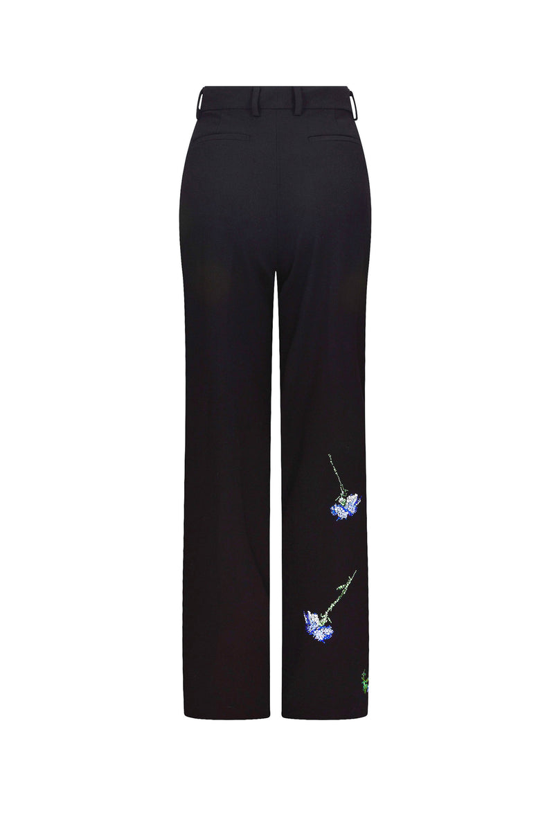 'CECIL BEATON BLUE CARNATION' BAGGY TROUSERS - PANTS - Libertine