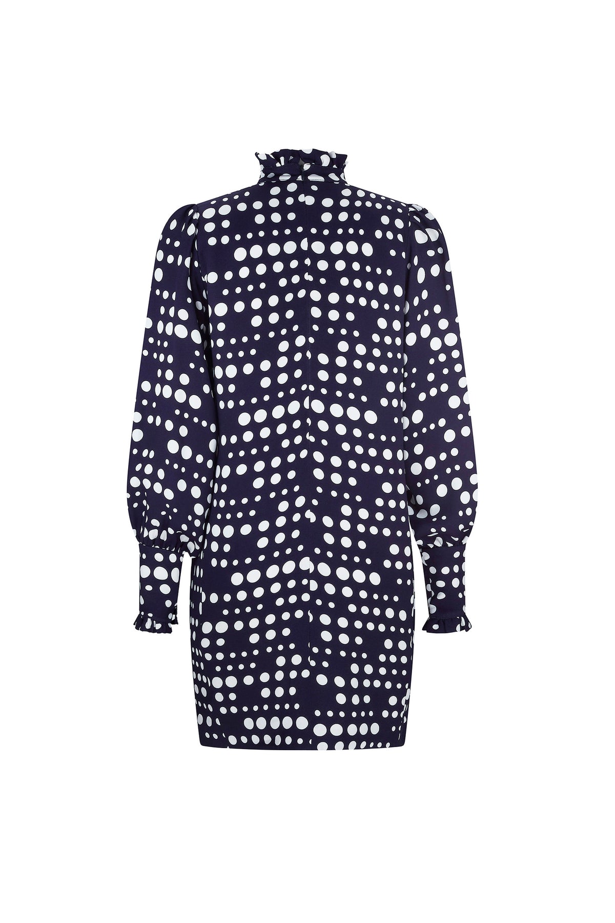 'DOT DOTISM' MOCK NECK DRESS - DRESSES - Libertine