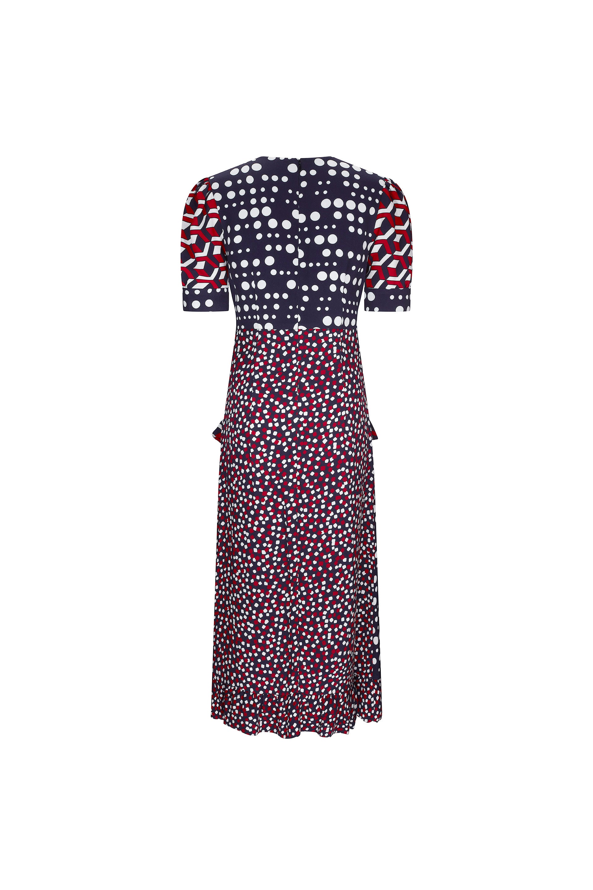 'RED WHITE AND BLUE MASH UP' SICILIAN DRESS -  - Libertine