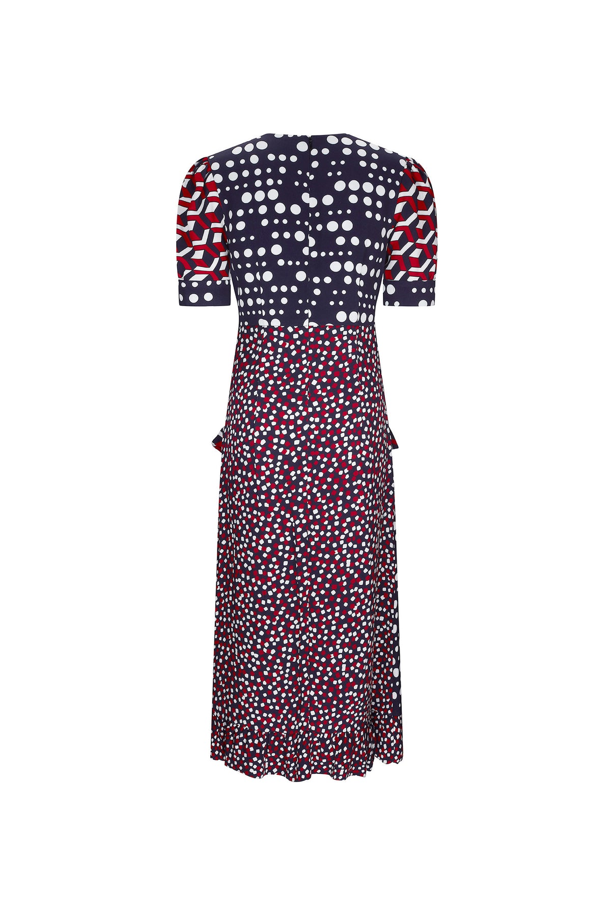 'RED WHITE AND BLUE MASH UP' SICILIAN DRESS - - Libertine