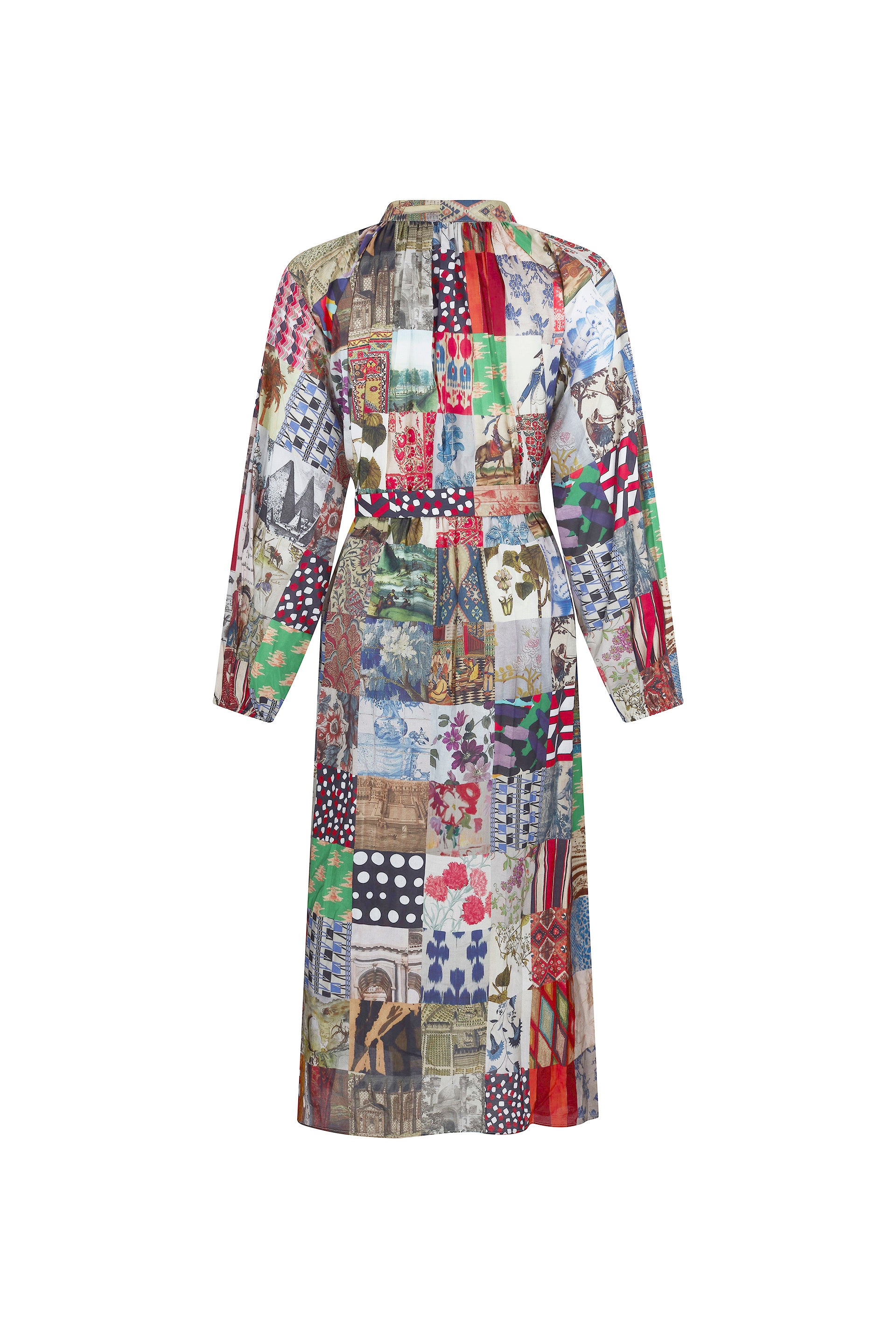 'BLOOMSBURY COLLAGE' LINDSEY DRESS - DRESSES - Libertine