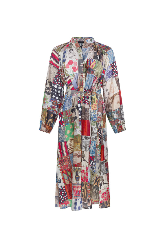 'BLOOMSBURY COLLAGE' LINDSEY DRESS - DRESSES - Libertine - Main image