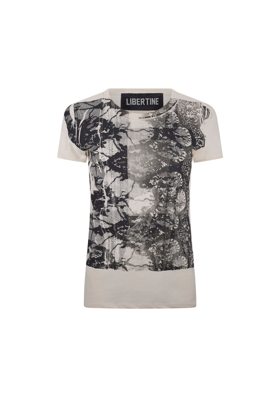 'VENETIAN LACE' T SHIRT -  - Libertine