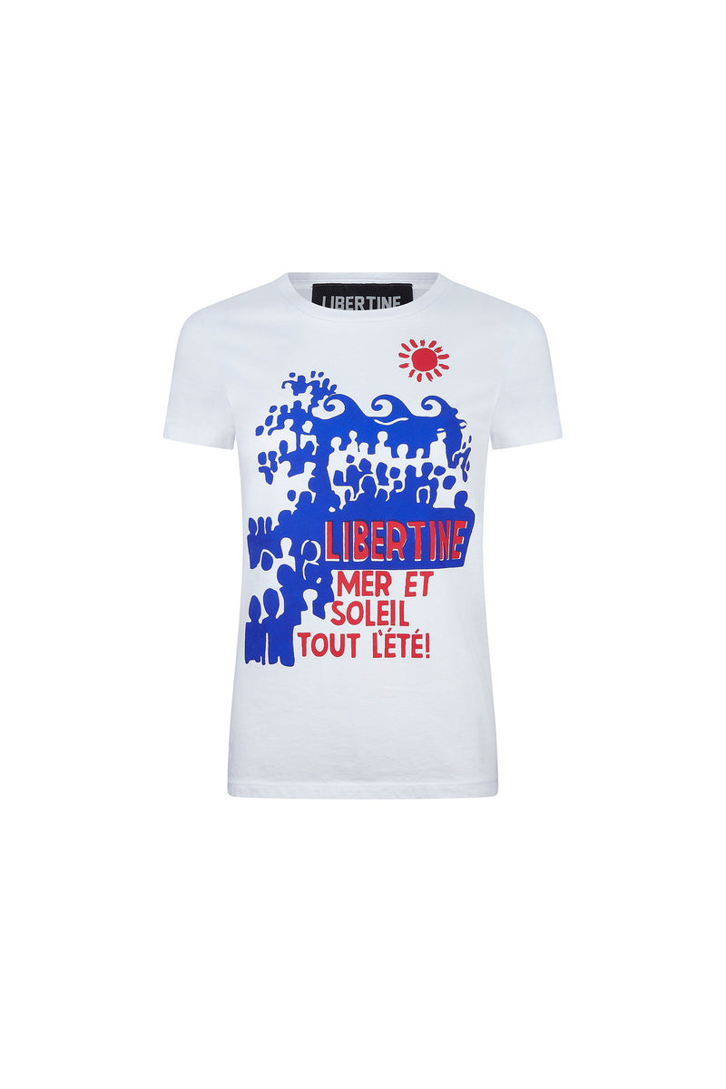 'SEA AND SUN' T SHIRT - - Libertine
