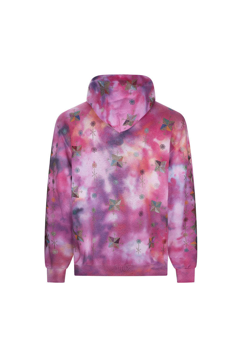 'SMASH IT UP' TIE DYE PINK HOODIE - - Libertine