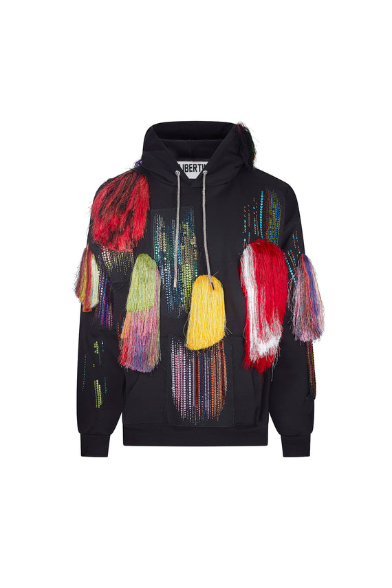 'FRINGE WITH BENEFITS' HOODIE - - Libertine - Main image