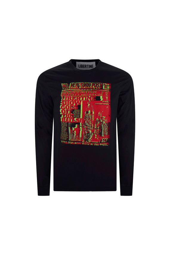 'HEADLINE' UNISEX LONG SLEEVE T SHIRT - - Libertine - Main image