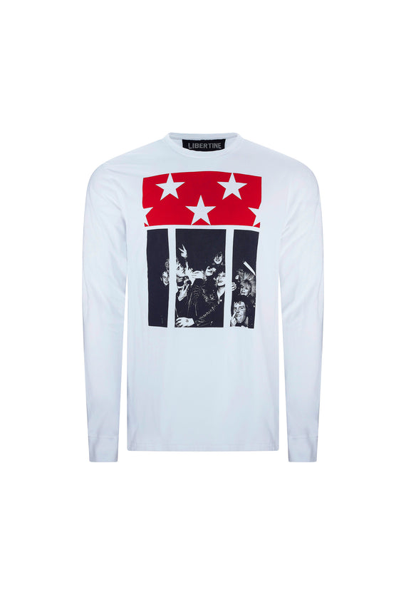 'PUNK ROCK FLAG' LONG SLEEVE T SHIRT - - Libertine - Main image
