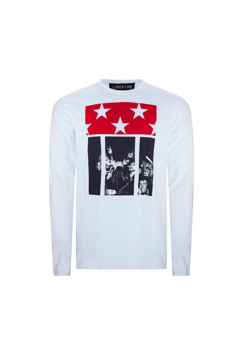 'PUNK ROCK FLAG' LONG SLEEVE T SHIRT -  - Libertine