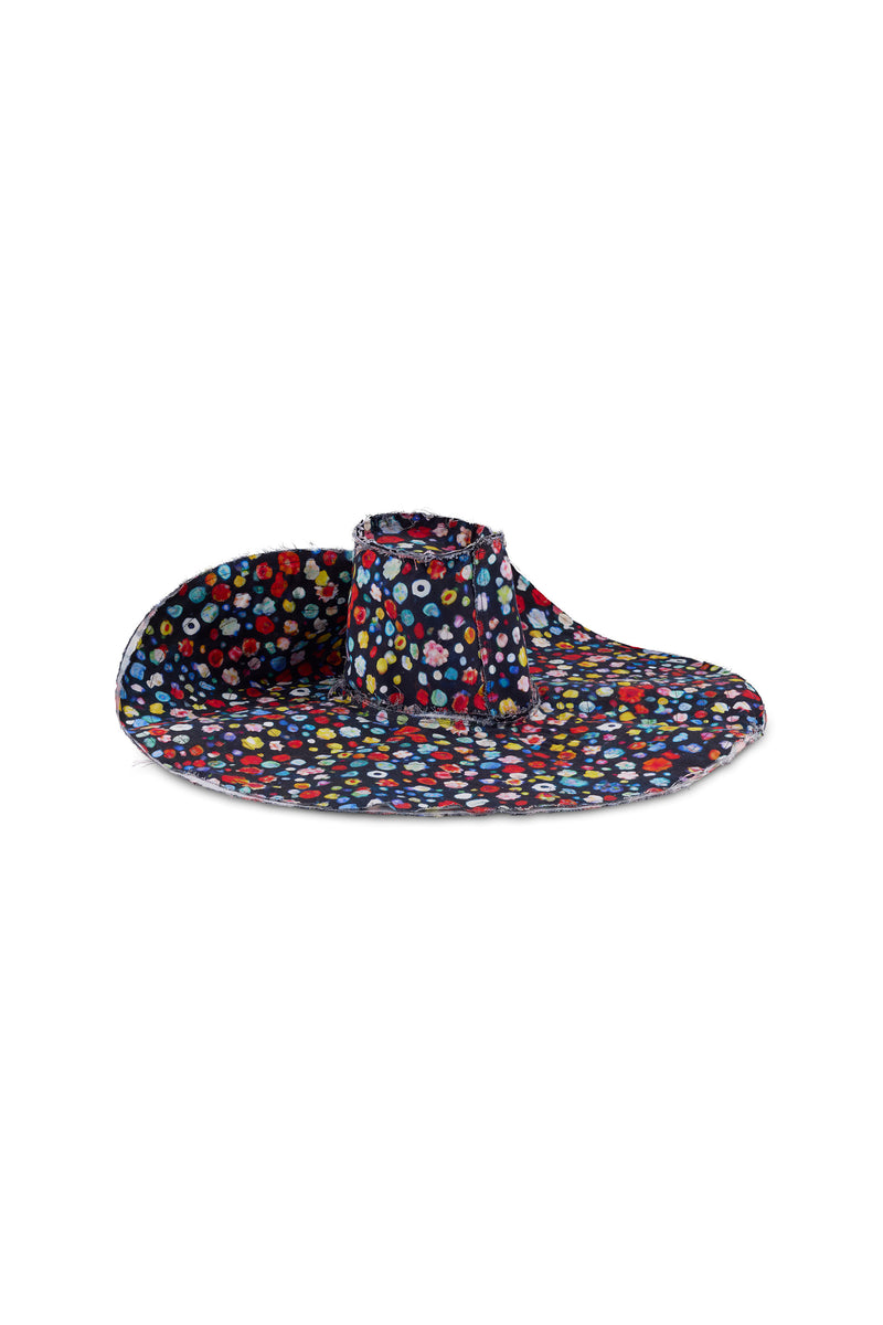 'FLOWER GEMS' WIDE BRIM HAT -  - Libertine