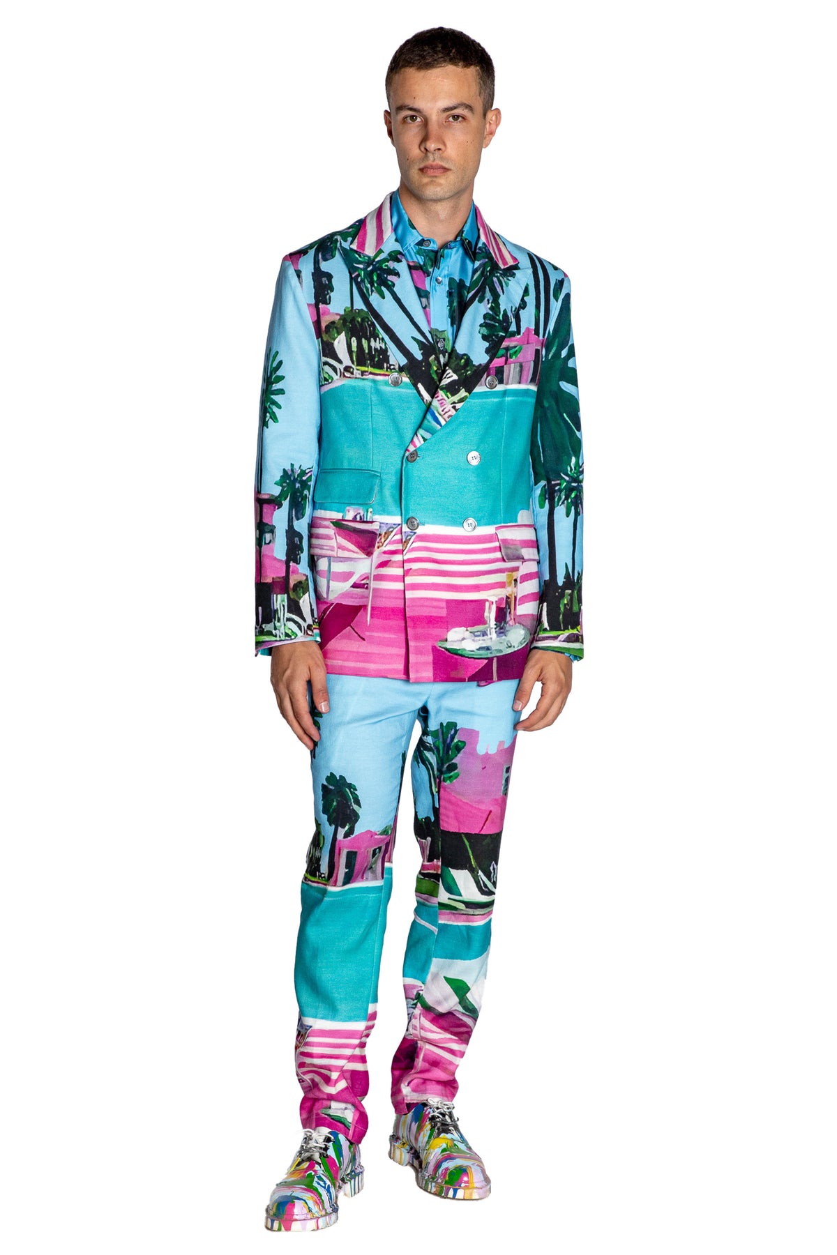 'POOLSIDE' DOUBLE BREASTED JACKET - - Libertine