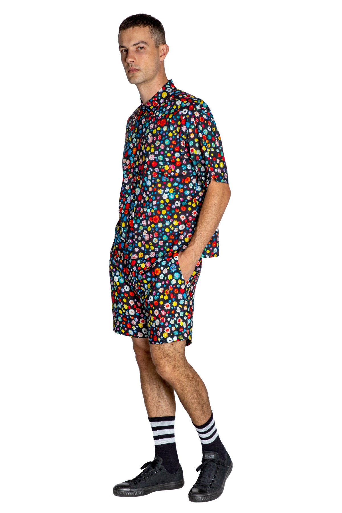 'FLOWER GEMS' SKATER SHIRT - - Libertine