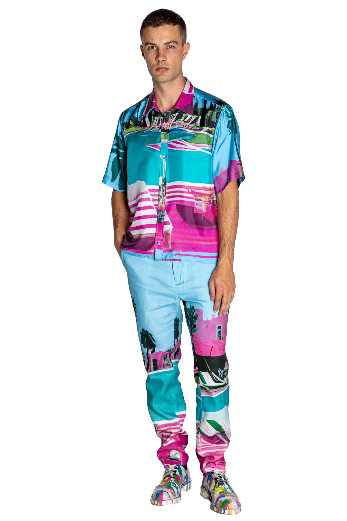 'POOLSIDE' SKATER SHIRT - - Libertine