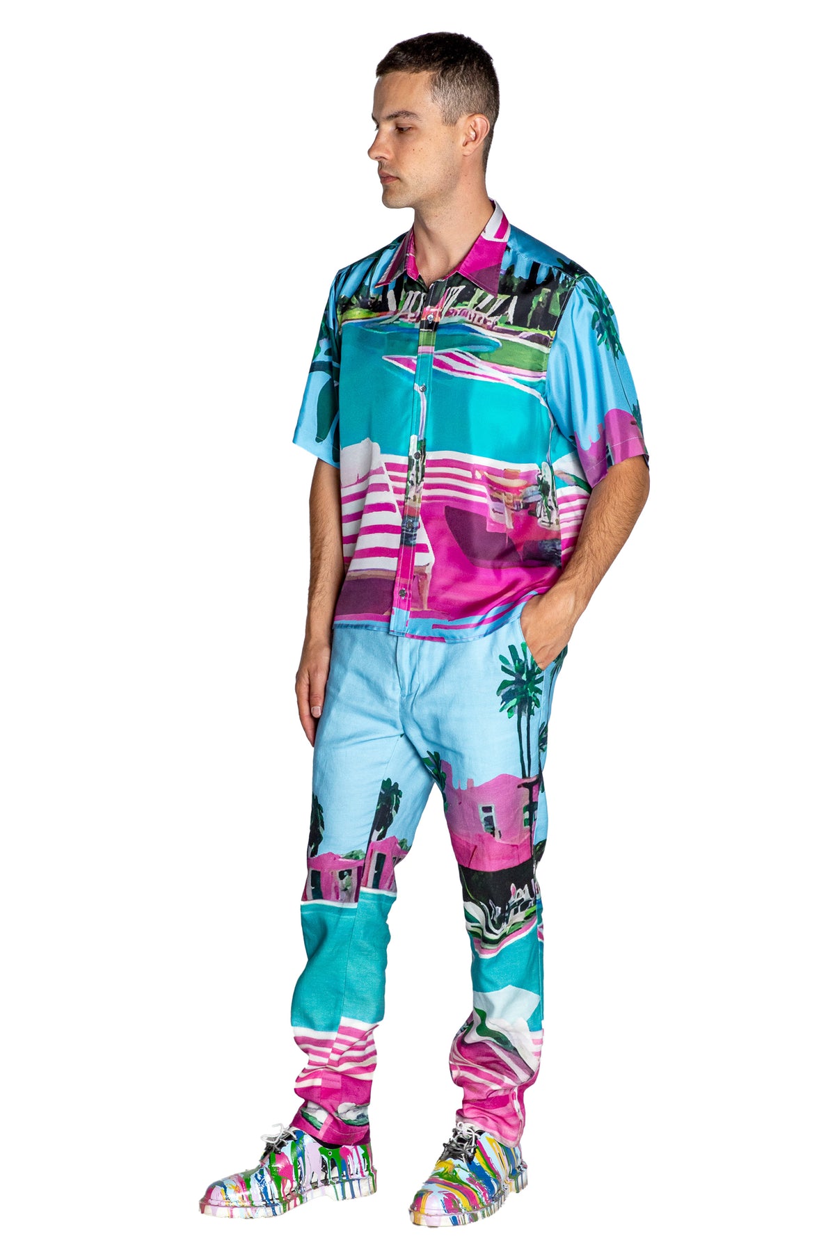 'POOLSIDE' SKATER SHIRT - - Libertine