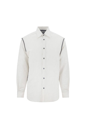 'SUMMER PINSTRIPE' INSIDE OUT CLASSIC SHIRT