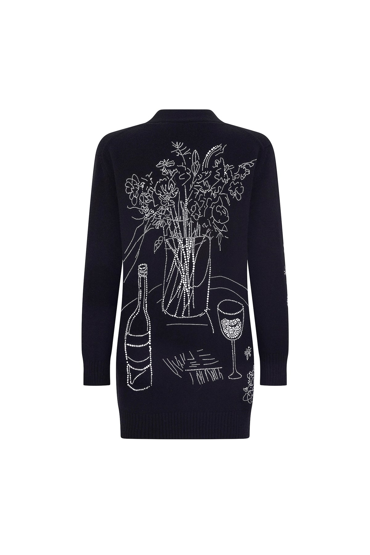 'STILL LIFE CRYSTAL' OVERSIZED CARDIGAN - - Libertine