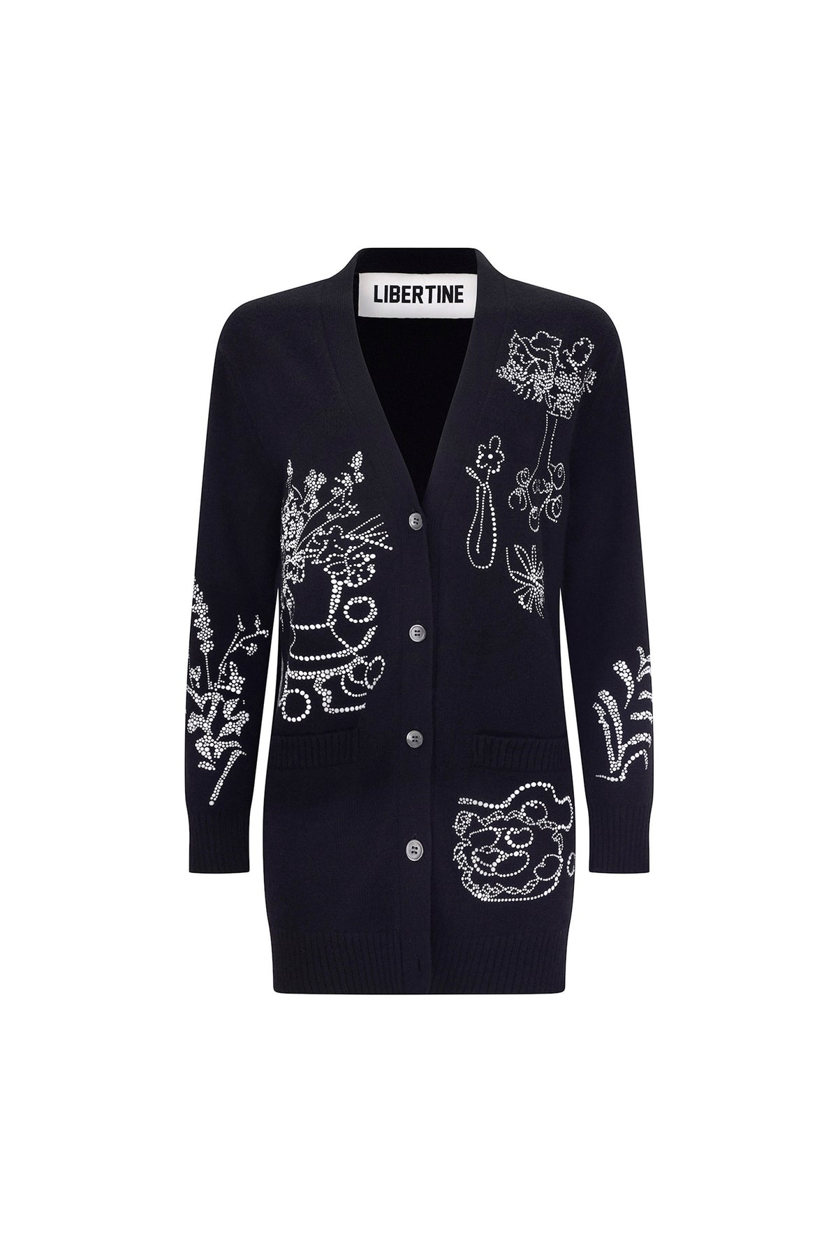 'STILL LIFE CRYSTAL' OVERSIZED CARDIGAN - - Libertine