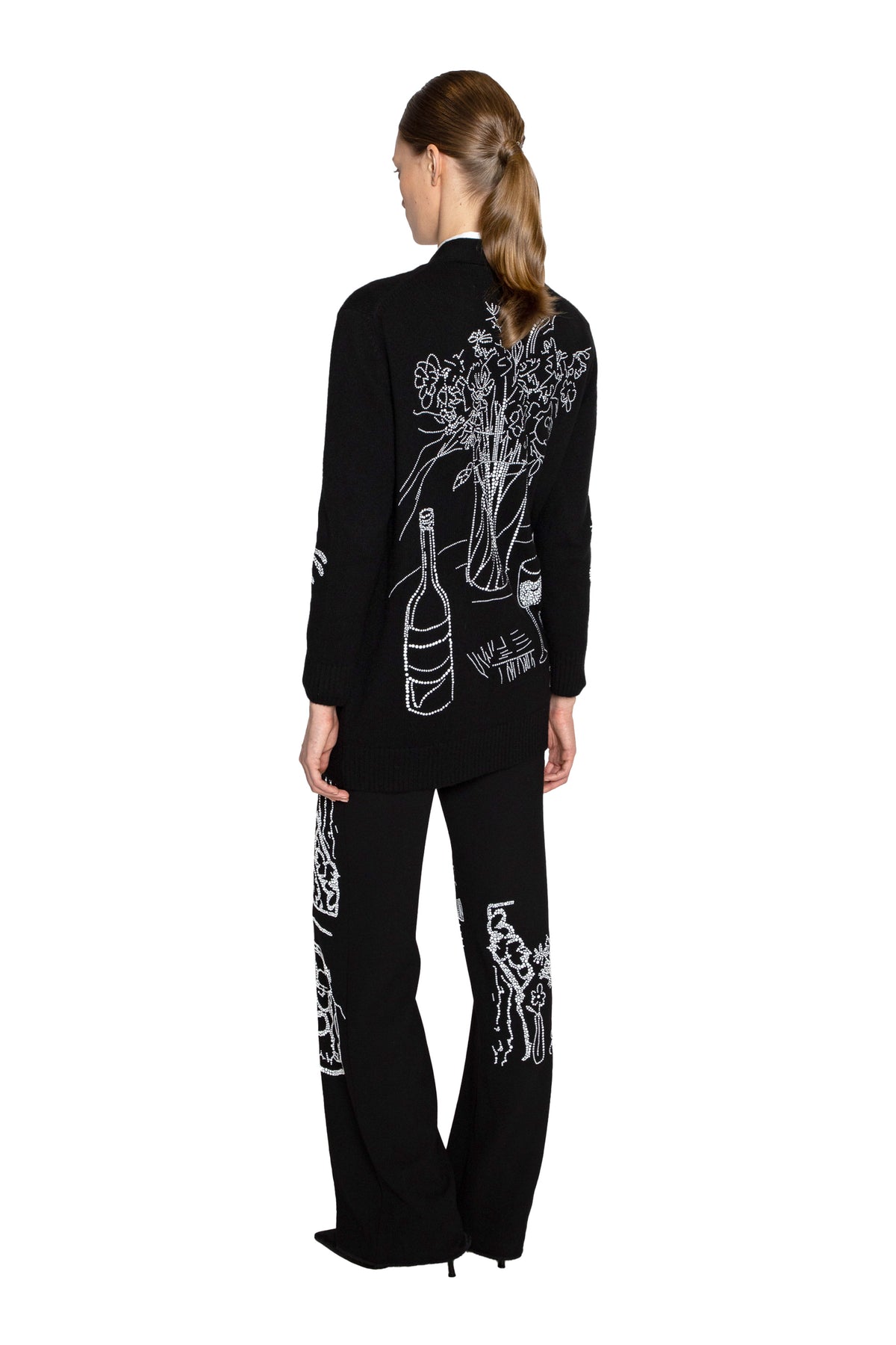 'STILL LIFE CRYSTAL' OVERSIZED CARDIGAN - - Libertine