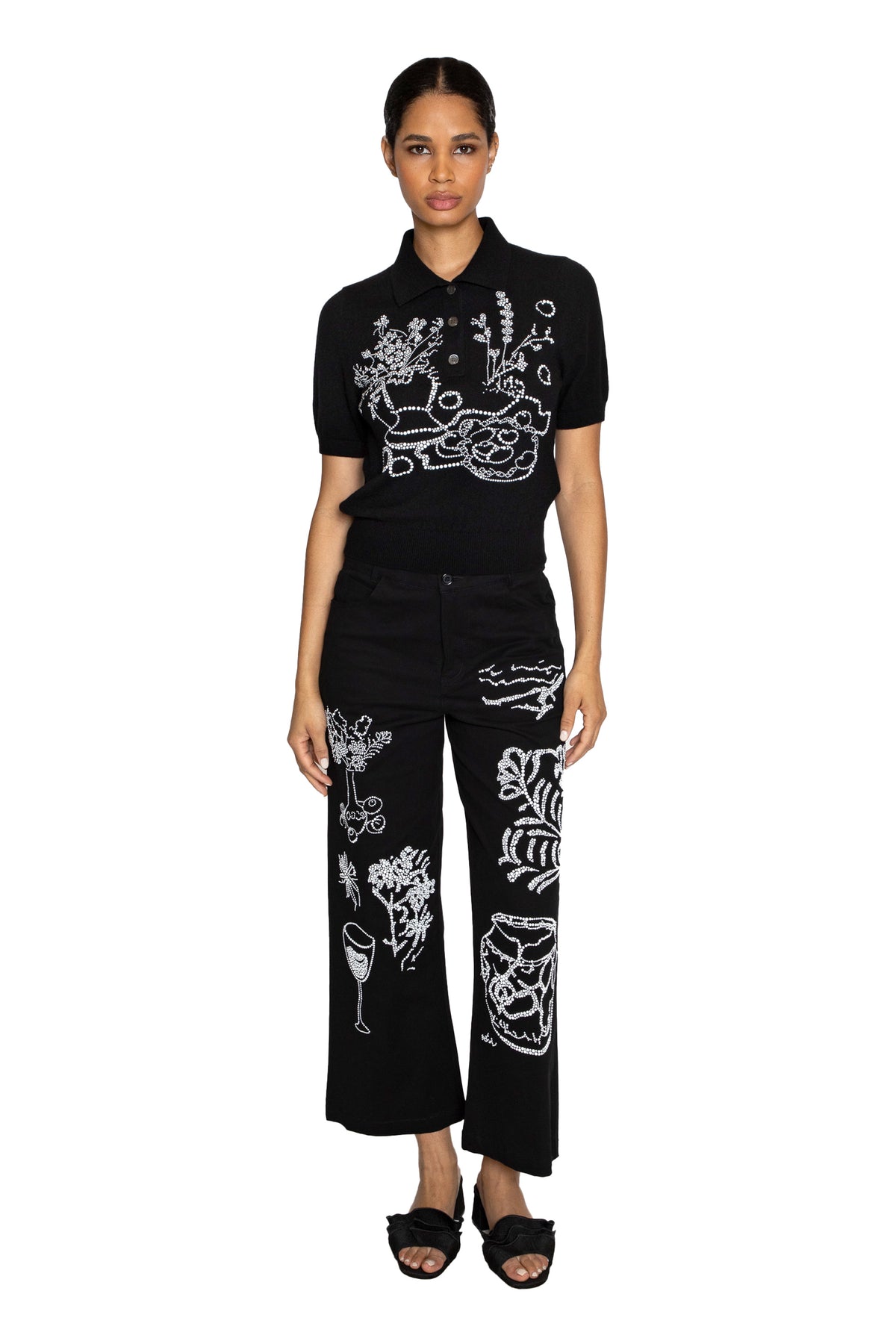 'STILL LIFE' POLO SWEATER - - Libertine