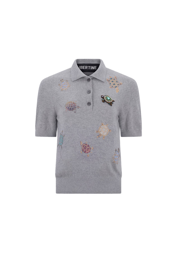 'TURTLE TIME' POLO SWEATER - - Libertine - Main image