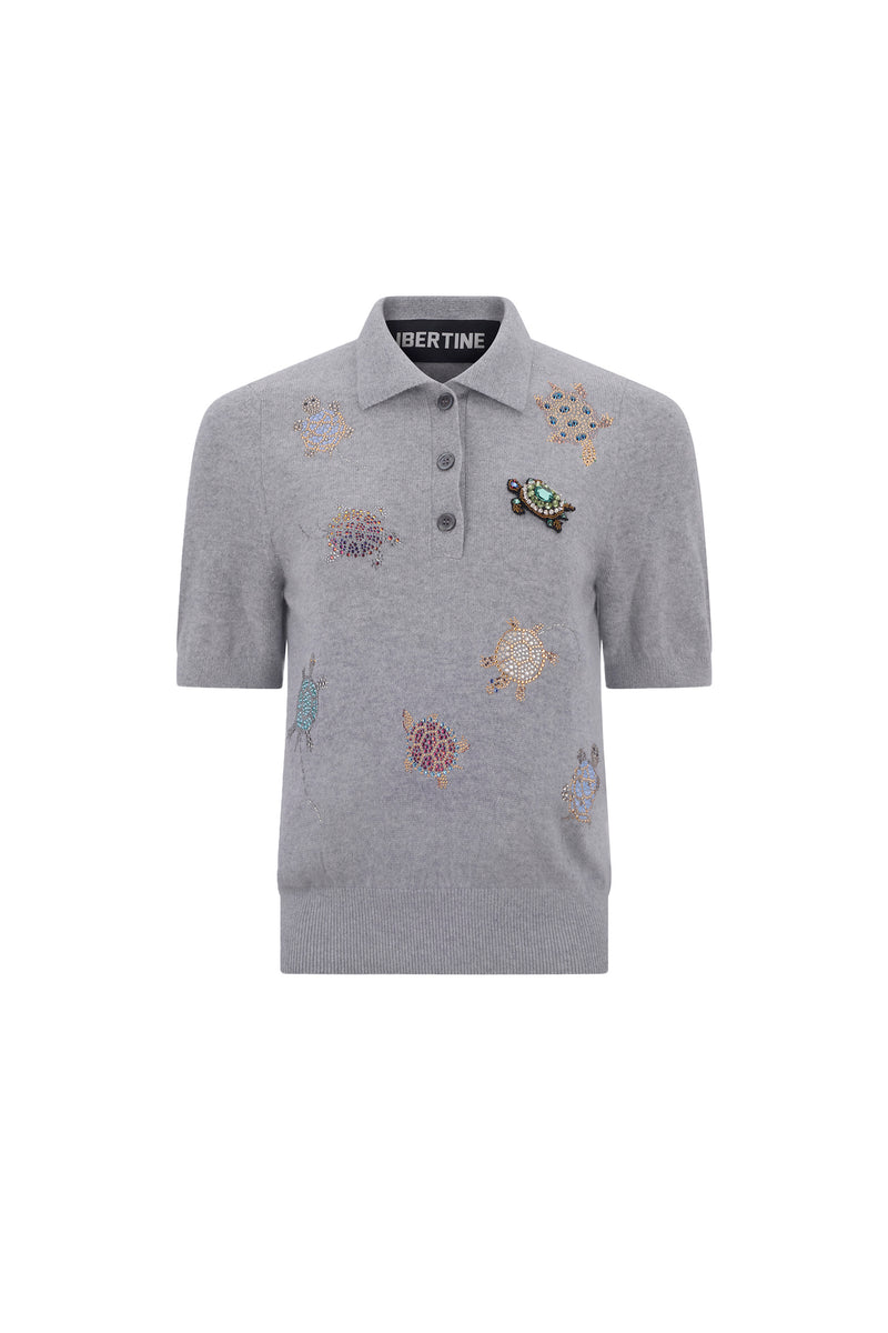 'TURTLE TIME' POLO SWEATER - - Libertine