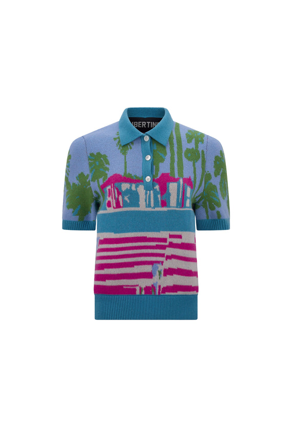 'POOLSIDE' POLO SWEATER - - Libertine - Main image
