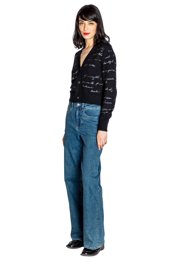 'BODY LANGUAGE' SHRUNKEN CARDIGAN - - Libertine