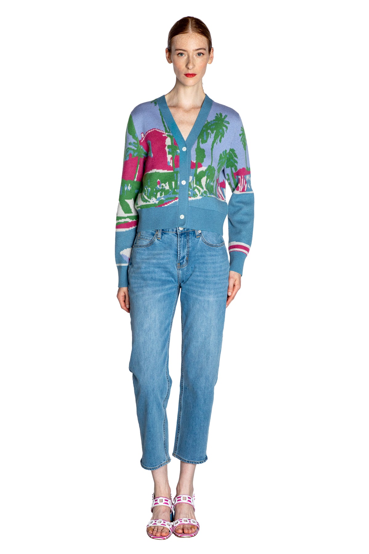 'POOLSIDE' SHRUNKEN CARDIGAN - - Libertine