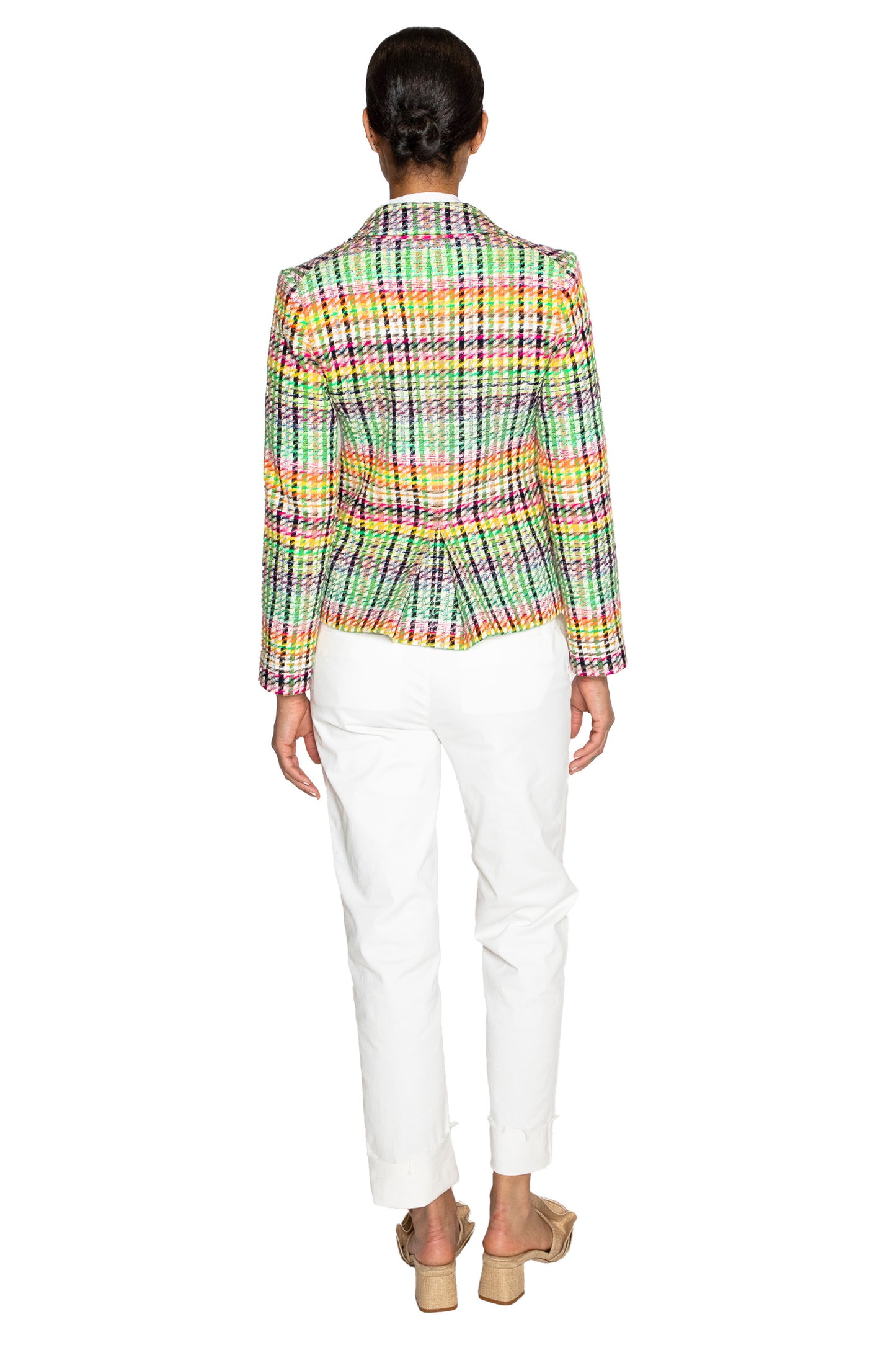 'SPRING TIME TWEED WITH CRYSTAL' L/S SHORT JACKET - - Libertine