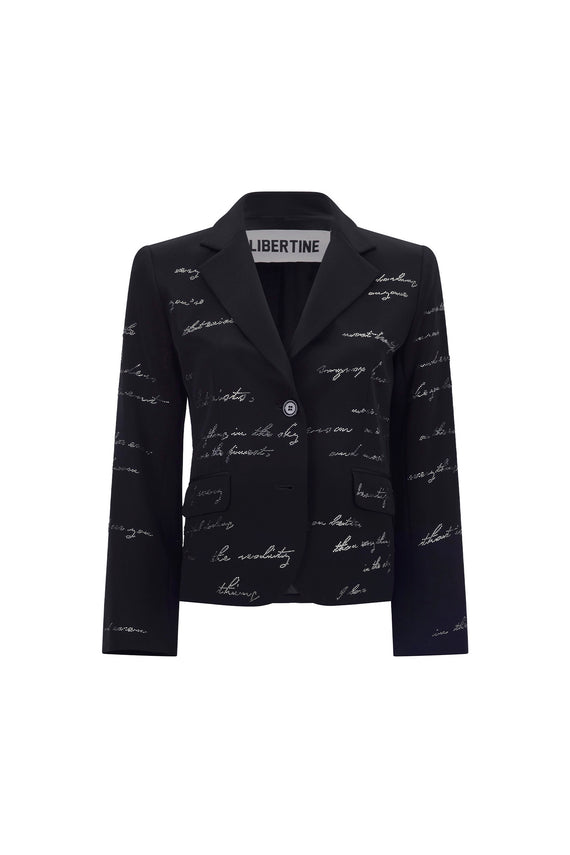 'BODY LANGUAGE' L/S SHORT BLAZER - - Libertine - Main image