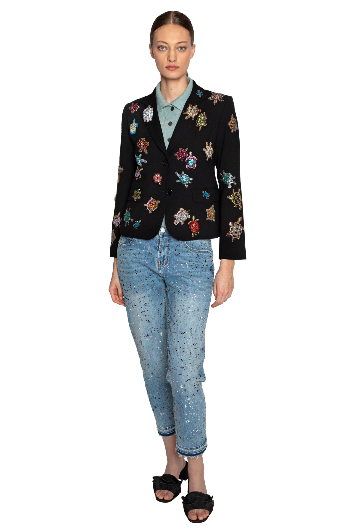 'TURTLE TIME' L/S SHORT BLAZER - - Libertine