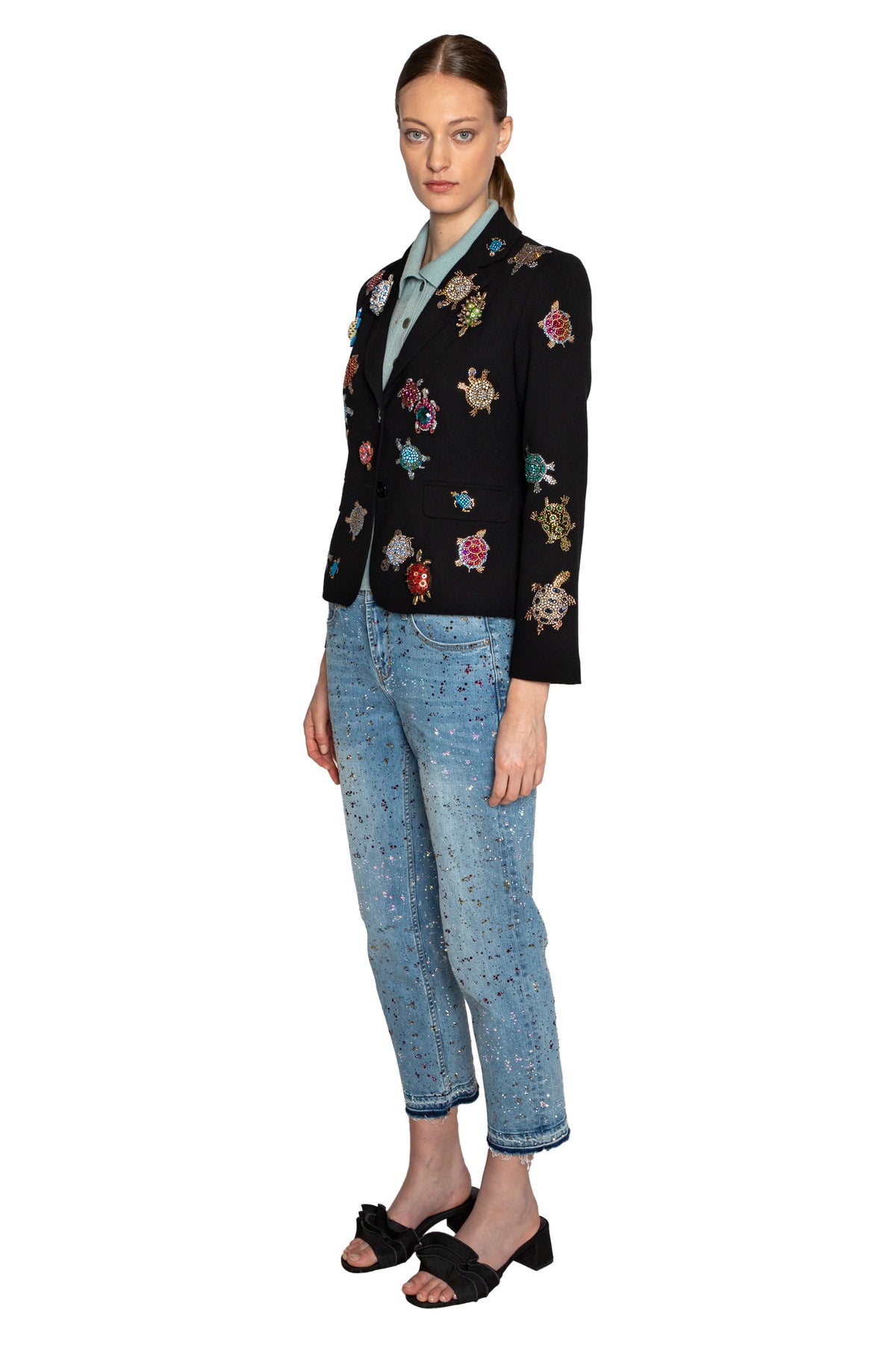 'TURTLE TIME' L/S SHORT BLAZER - - Libertine