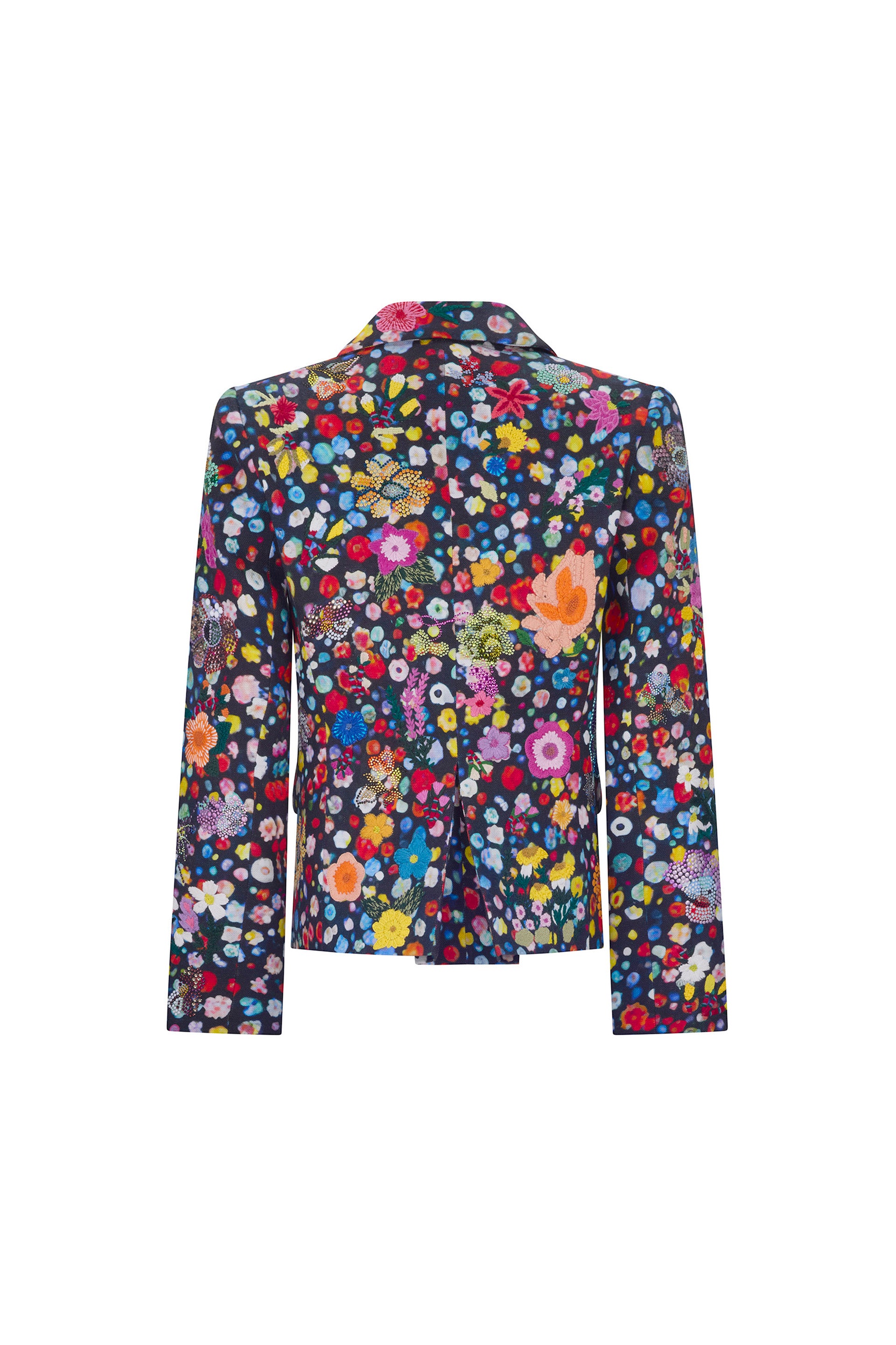 FLOWER GEMS' CRYSTAL EMBROIDERED L/S SHORT JACKET – Libertine