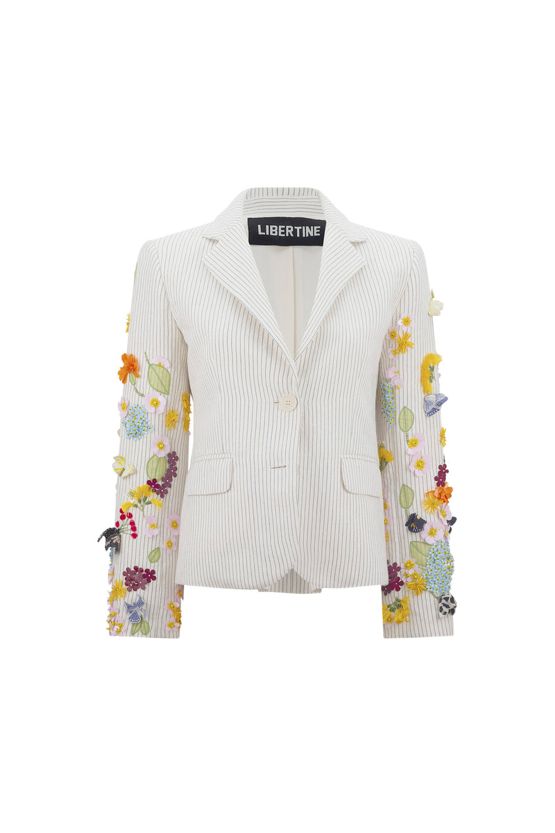 'BUTTERFLY FIELDS' L/S SHORT JACKET - - Libertine