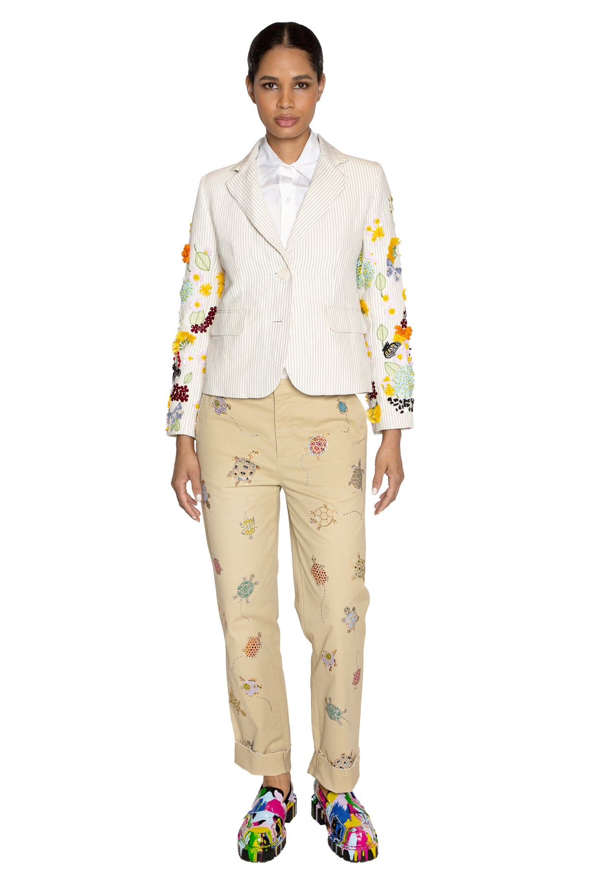 'BUTTERFLY FIELDS' L/S SHORT JACKET - - Libertine
