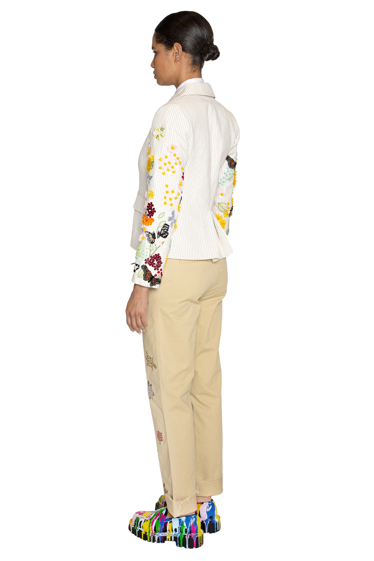 'BUTTERFLY FIELDS' L/S SHORT JACKET - - Libertine