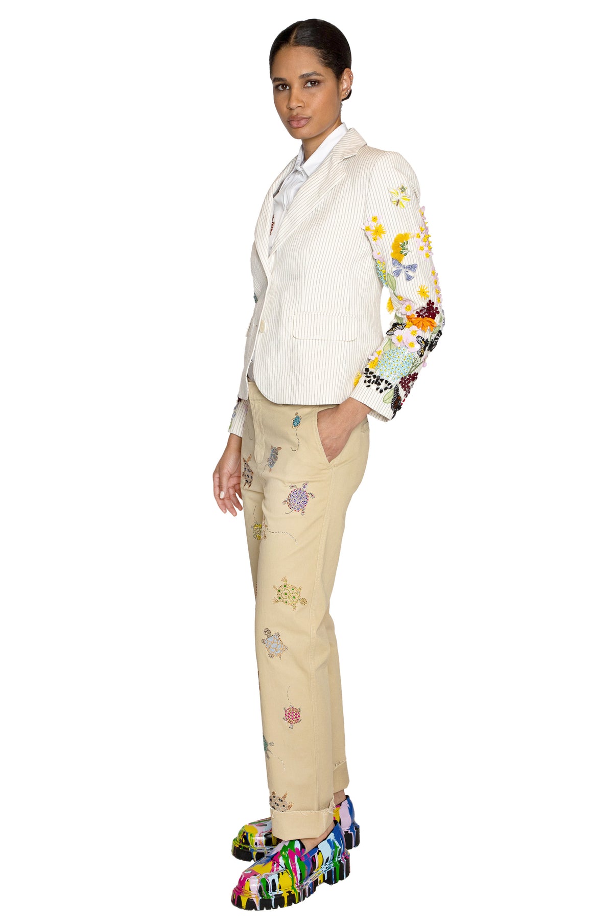 'BUTTERFLY FIELDS' L/S SHORT JACKET - - Libertine