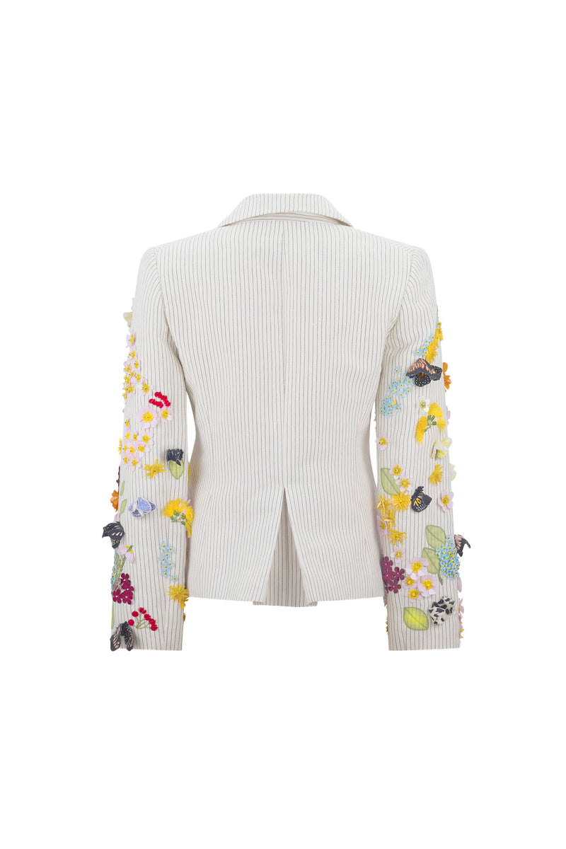 'BUTTERFLY FIELDS' L/S SHORT JACKET - - Libertine