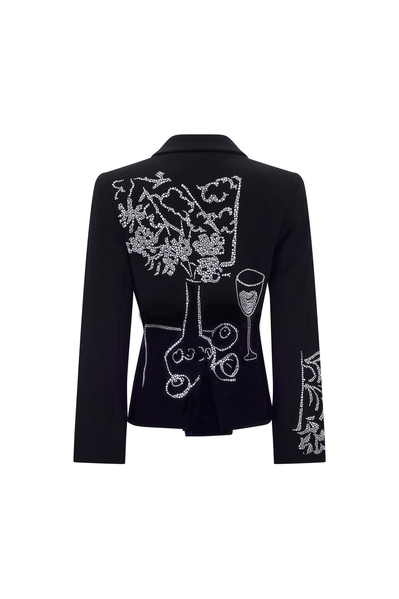'STILL LIFE CRYSTAL' L/S SHORT JACKET - - Libertine