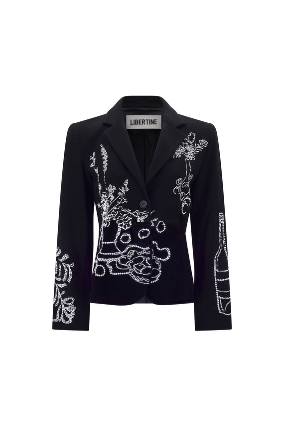 'STILL LIFE CRYSTAL' L/S SHORT JACKET - - Libertine - Main image