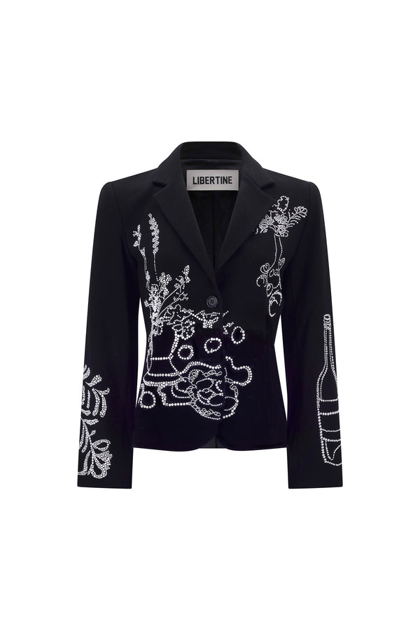 'STILL LIFE CRYSTAL' L/S SHORT JACKET - - Libertine