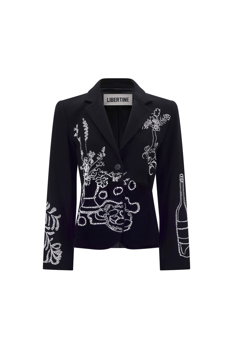'STILL LIFE CRYSTAL' L/S SHORT JACKET - - Libertine