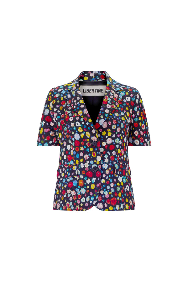 'FLOWER GEMS' SHORT SLEEVE JACKET - - Libertine