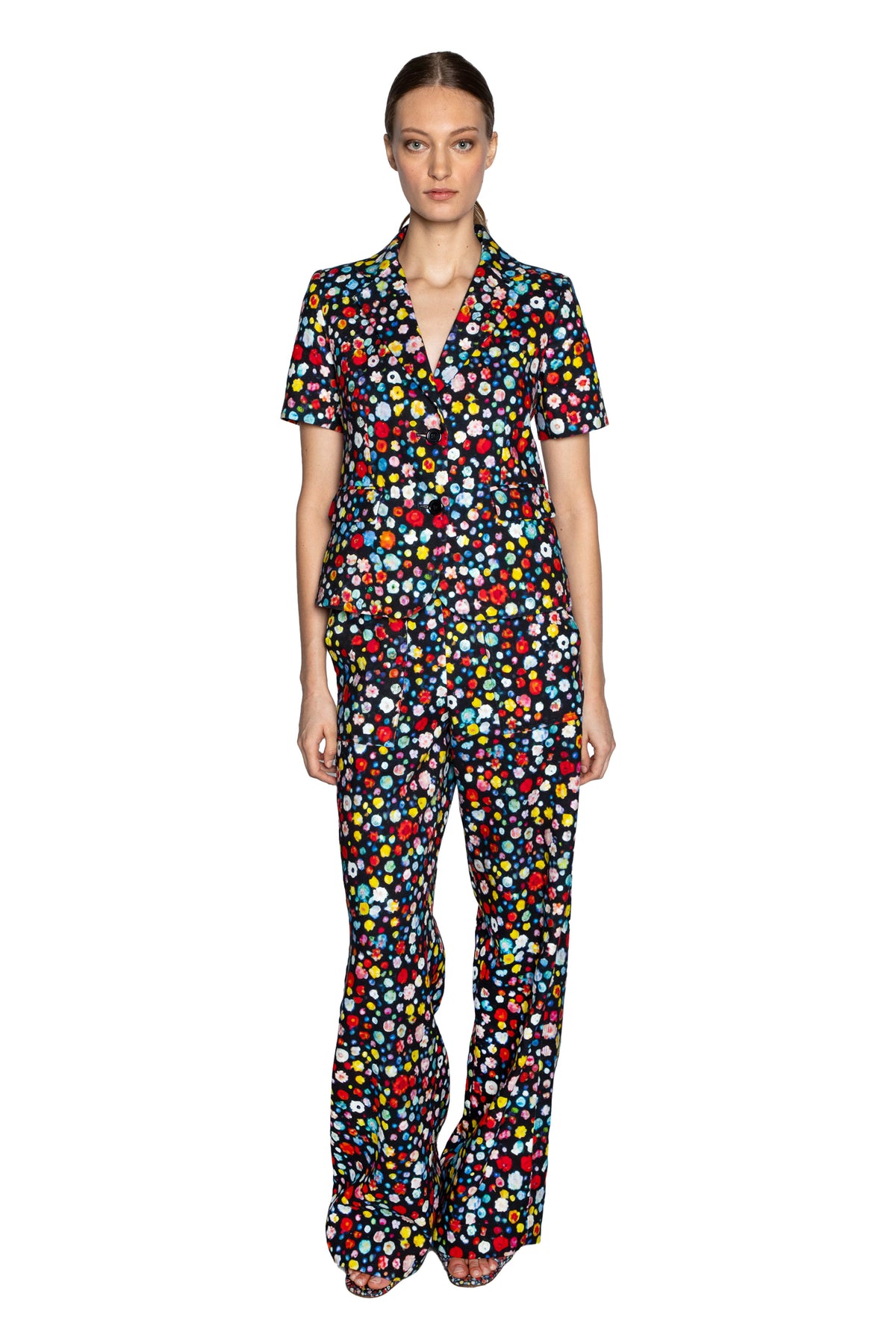 'FLOWER GEMS' SHORT SLEEVE JACKET - - Libertine