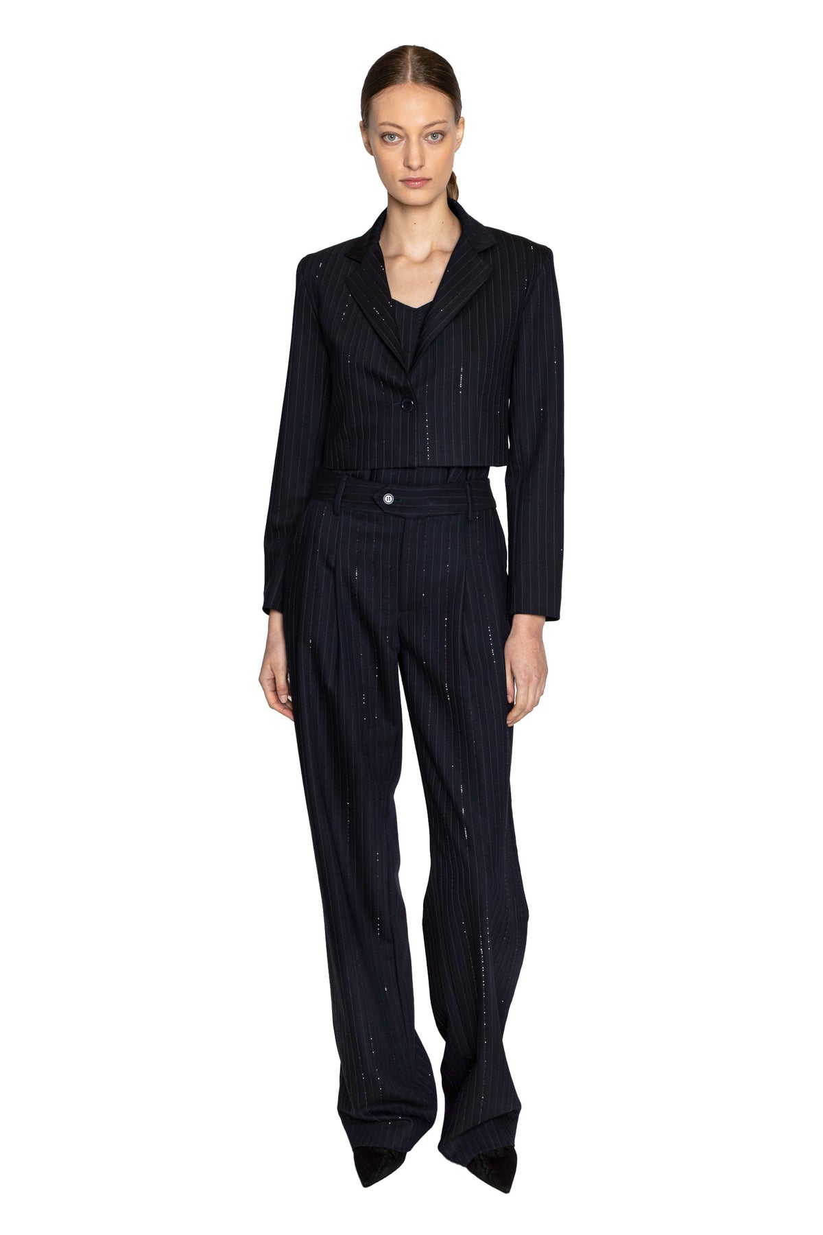 'CRYSTAL PINSTRIPE' MARGARET JACKET - - Libertine