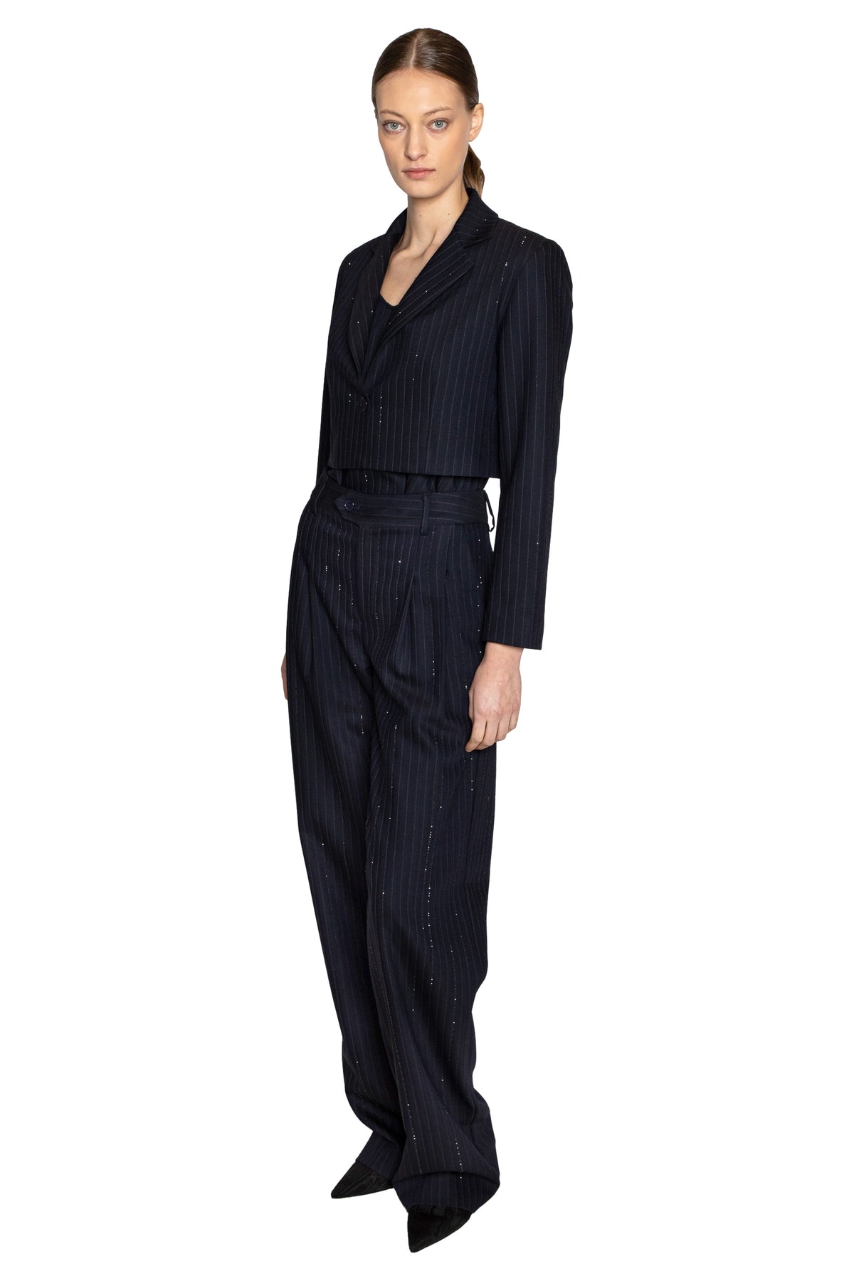 'CRYSTAL PINSTRIPE' MARGARET JACKET - - Libertine